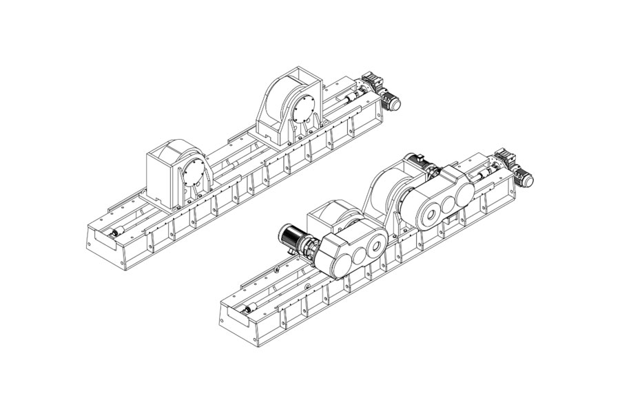 Роликовый вращатель KT-250 грузоподъемностью 250 тонн
