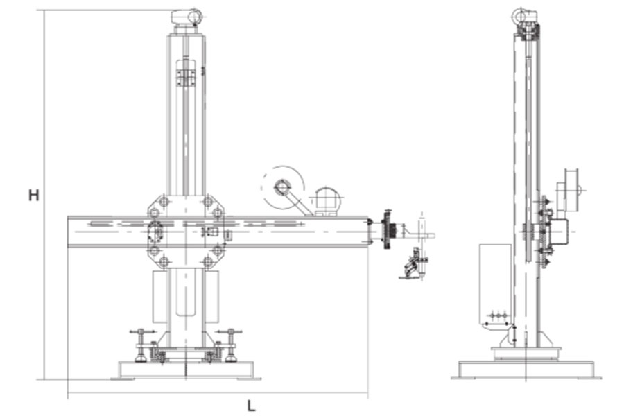 Сварочная колонна малого типа