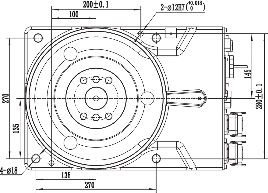 Размеры основания Размеры основания