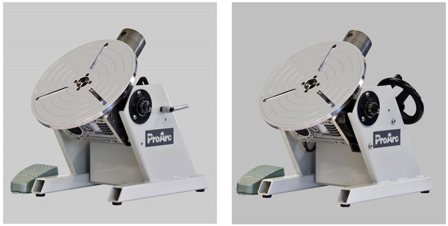 Позиционеры грузоподъемностью 100 кг (слева) и 200 кг (справа)