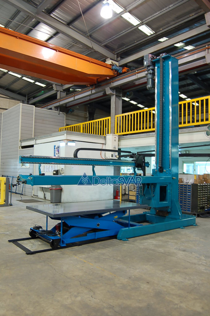 Установка LS с подъемным механизмом для сварки продольных швов