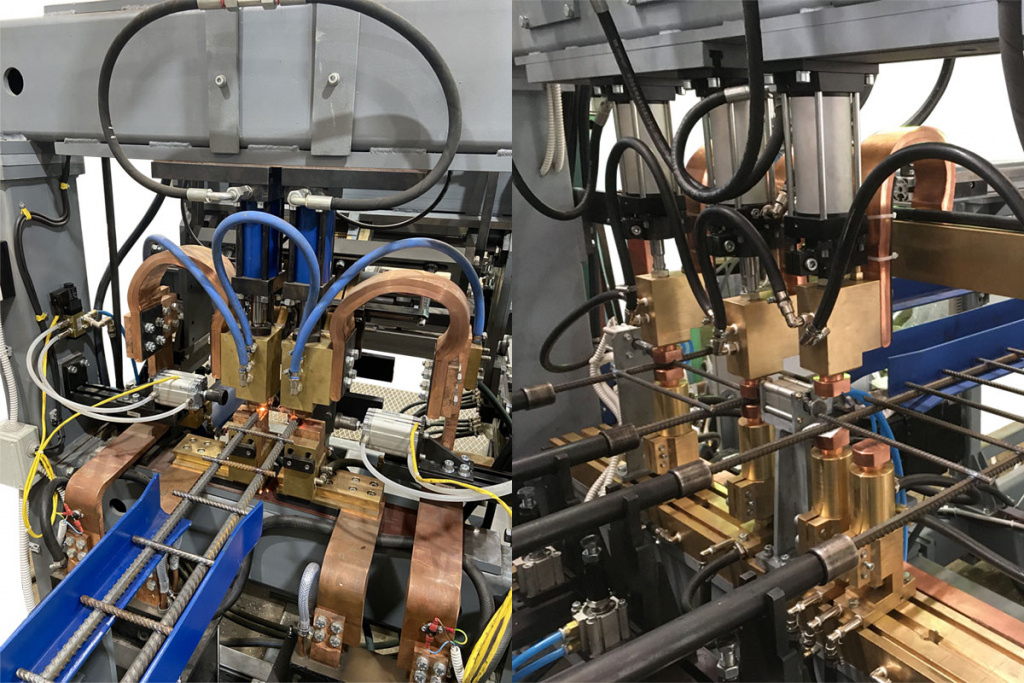 Машина для сварки двухветвевых каркасов