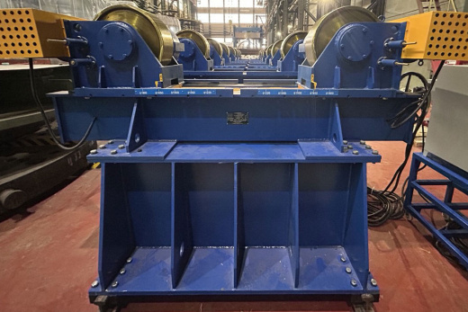 Роликовые вращатели KTG-100T на рельсовых направляющих