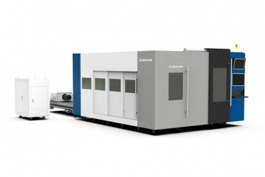 DS-3015CT — лазерный станок с закрытой платформой для резки листа и трубы
