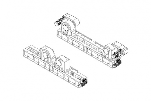 Роликовый вращатель KT-200 грузоподъемностью 200 тонн