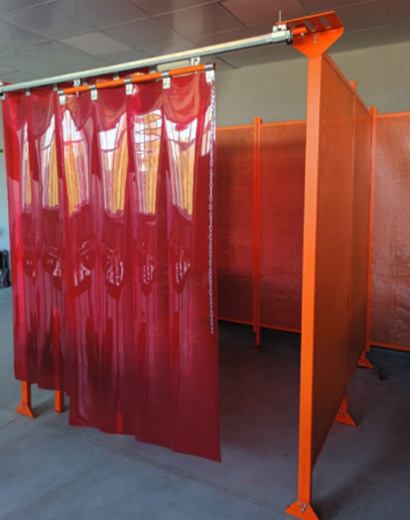 Сварочная кабина из шумозащитных панелей