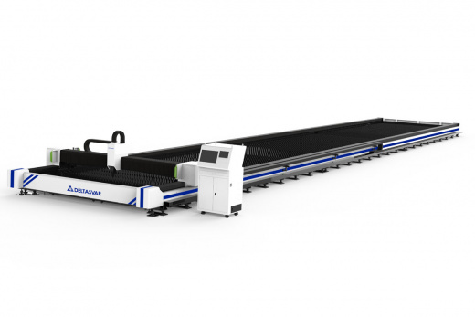 DS-16055H 12кВт 3D — оптоволоконный лазерный станок для резки листового проката